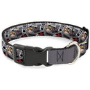 Plastic Clip Collar - Gremlins Gizmo Pose and Rules Collage Gray