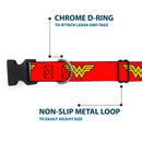 Plastic Clip Collar - Wonder Woman Logo Red