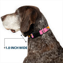 Plastic Clip Collar - Wonder Woman Logo Pink/Blue/Yellow/Pink