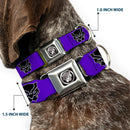 Seatbelt Buckle Collar - Black Panther Avengers Icon Purple/White/Black