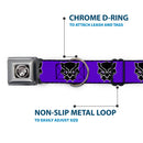 Seatbelt Buckle Collar - Black Panther Avengers Icon Purple/White/Black