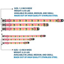 THE APOTHECARY DIARIES Title Logo Full Color Black/Red/White Seatbelt Buckle Collar - The Apothecary Diaries Chibi Maomao Cat Pose Pink/Yellow