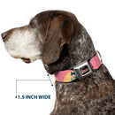 THE APOTHECARY DIARIES Title Logo Full Color Black/Red/White Seatbelt Buckle Collar - The Apothecary Diaries Chibi Maomao Cat Pose Pink/Yellow