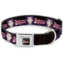 THE APOTHECARY DIARIES Title Logo Full Color Black/Red/White Seatbelt Buckle Collar - THE APOTHECARY DIARIES Jinshi Pose and Title Logo Black