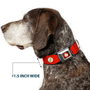 Flash Logo Black Seatbelt Buckle Collar - Flash Logo Red/White/Yellow