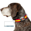 Flash Logo Black Seatbelt Buckle Collar - The Flash Bolt Stripe Red/Yellow