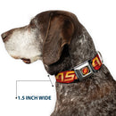 Flash Logo3 Full Color Black Gold Red Seatbelt Buckle Collar - THE FLASH/Logo3/Poses Black/Red/Gold