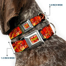 Dog Collar FLJ-THE FLASH Charge - THE FLASH Super Charged Running Pose