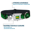 THE HULK Seatbelt Buckle Collar - The Hulk Stacked