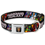 GUARDIANS OF THE GALAXY - EVERGREEN GUARDIANS Badge Full Color Black Gold Purple Seatbelt Buckle Collar - GUARDIANS OF THE GALAXY 5-Character Pose Blocks