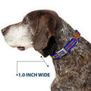 Superman Full Color Blue Seatbelt Buckle Collar - SUPERMAN/Shield Stripe Blue/Yellow/Red