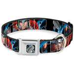 MARVEL AVENGERS Thor's Hammer Full Color Seatbelt Buckle Collar - THOR Poses/Hammer