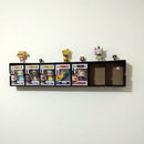 KUBBIE SLIM BLACK (1x7) - In Box Display Case for Funko Pops, Wall Mountable & Stackable Pop Shelf (Cardboard)
