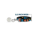 Dog Leash - Geometric8 Charcoal/Orange/Gold/Blue
