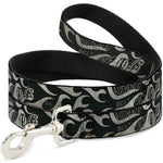 Dog Leash - BD AUTHENTIC SEATBELT BELT SINCE 1993 Flames Olive/Tan