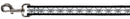 Dog Leash - BD Monogram2 White/Black