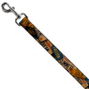 Dog Leash - Cali License Plates Stacked Vintage