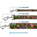 Dog Leash - Retro Marvel Comic Books Stacked CLOSE-UP