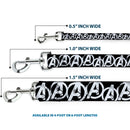 Dog Leash - Avengers "A" Logo Weathered Black/White