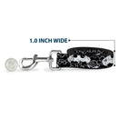 Dog Leash - Batman Outlines Black/White