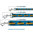 Dog Leash - Vintage Batman Logo Blue