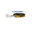 Dog Leash - Bat Signal-3 Yellow/Black/Yellow