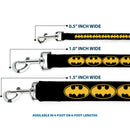 Dog Leash - Bat Signal-3 Black/Yellow/Black