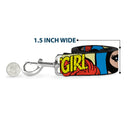 Dog Leash - BATGIRL in Action w/Face CLOSE-UP
