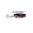 Dog Leash - BATGIRL Bubble Letters w/Stars Pink/White