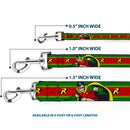 Dog Leash - Robin Action Pose/"R" Logo Stripe Green/Yellow/Red/Black
