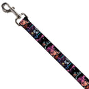 Dog Leash - Batman Batgirl and Joker Comic Book Cover Face Close-Ups Black