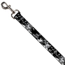 Dog Leash - Batman THE DARK KNIGHT and Joker Smiling Sketch Close-Ups Black/White