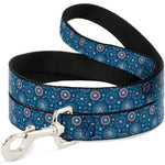 Dog Leash - Captain America Fireworks Icons Blue/Red/White