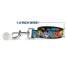 Dog Leash - DC Mini Group Stacked Black