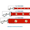 Dog Leash - Flash Logo Red/White/Yellow