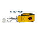 Dog Leash - Reverse Flash Logo Golden Yellow/Black/Red