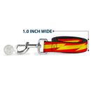 Dog Leash - The Flash Bolt Stripe Reds/Yellows
