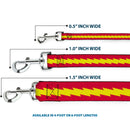 Dog Leash - The Flash Bolt Stripe Red/Yellow
