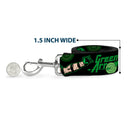 Dog Leash - GREEN ARROW Action Poses Targets Black Greens
