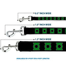 Dog Leash - Green Lantern Logo Black/Green