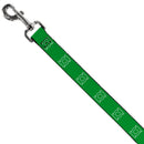 Dog Leash - Green Lantern Logo Green/White