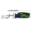 Dog Leash - HULK Face CLOSE-UP/Action Pose Greens/Purples