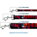 Dog Leash - HARLEY QUINN Bomb Poses/Suits Black/Purple/Red