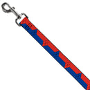 Dog Leash - Harley Quinn Diamond/Stripe Red/Blue