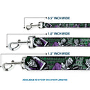 Dog Leash - The Joker 4-Poses/Joker Card HAHA/Smile/BANG! Grays/Greens/Purples