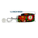 Dog Leash - Justice League Stacked Logos