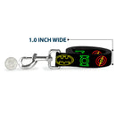 Dog Leash - Justice League Electric Logos Black/Multi Neon