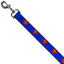 Dog Leash - Superman Shield Blue