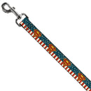 Dog Leash - Superman Shield Americana Red/White/Blue/Yellow