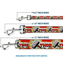 Dog Leash - THOR & Hammer Red/Yellow/White